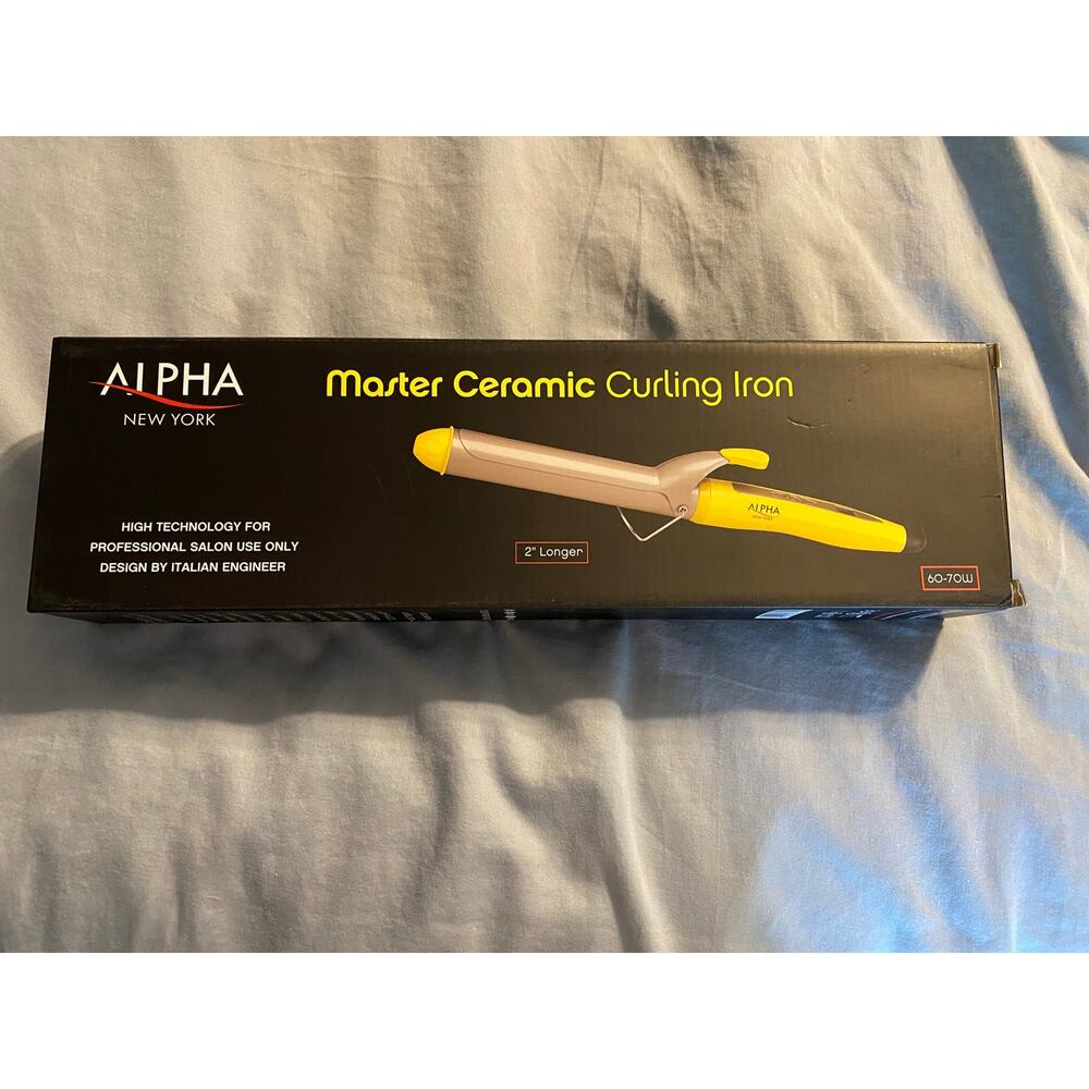 NEW ALPHA NEW YORK CURLING IRON MASTER CERAMIC #25 400℉ PROFESSIONAL SALON - Picture 1 of 4